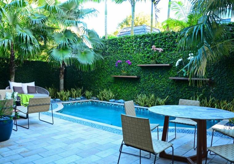 decor fence outdoor pool terrace