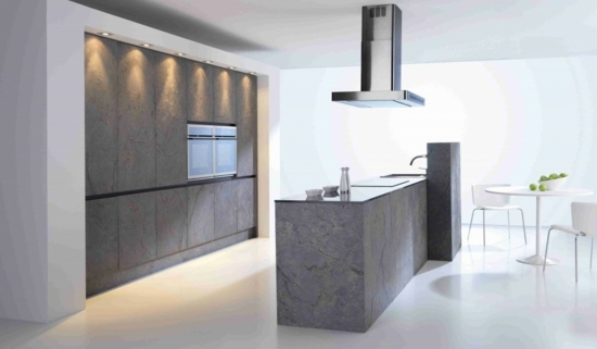 gray contemporary kitchen decoration