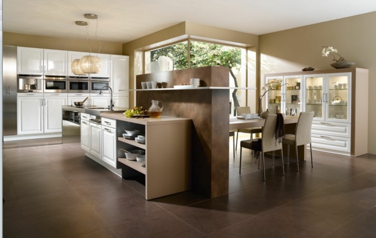 contemporary open kitchen decoration