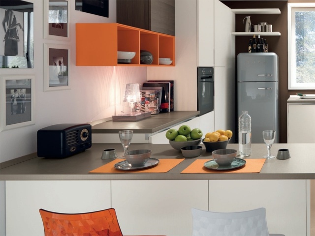 decoration kitchen elements orange