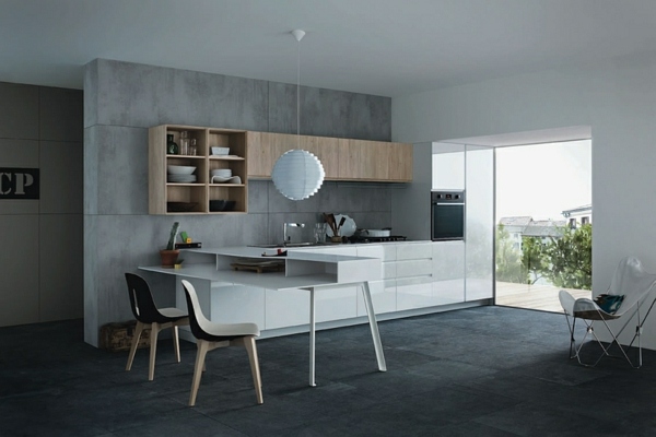 modern kitchen decoration equipped