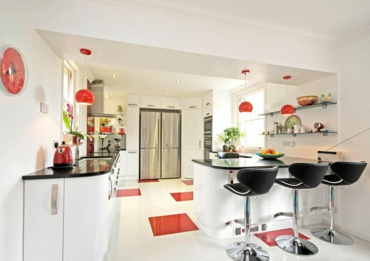 images red and white kitchen tile checkerboard