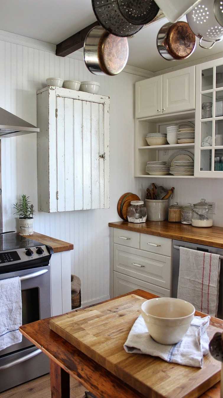 shabby chic kitchen decoration