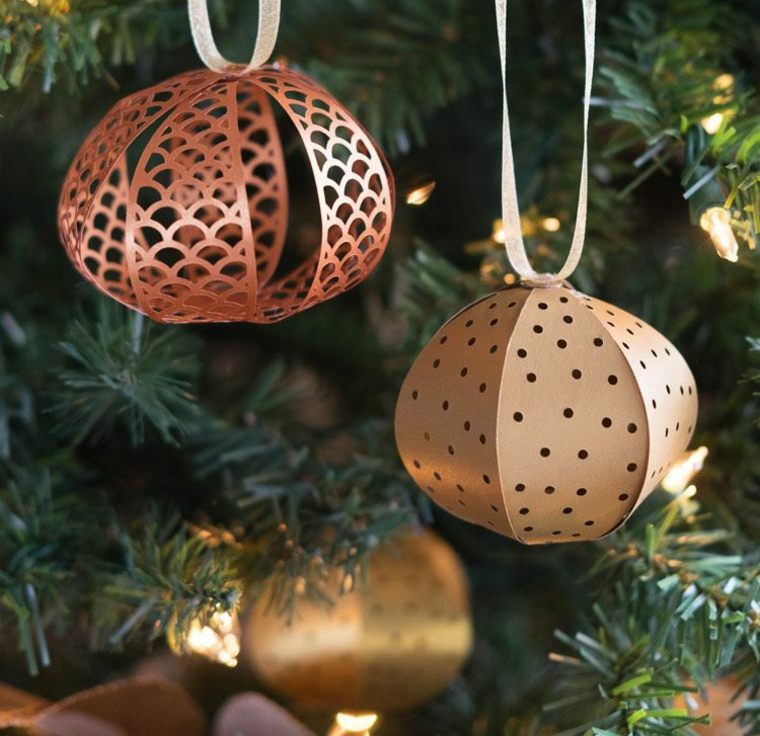 christmas decoration to make oneself fir tree ideas balls