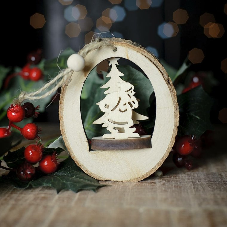 carving christmas tree decoration idea hanging decoration