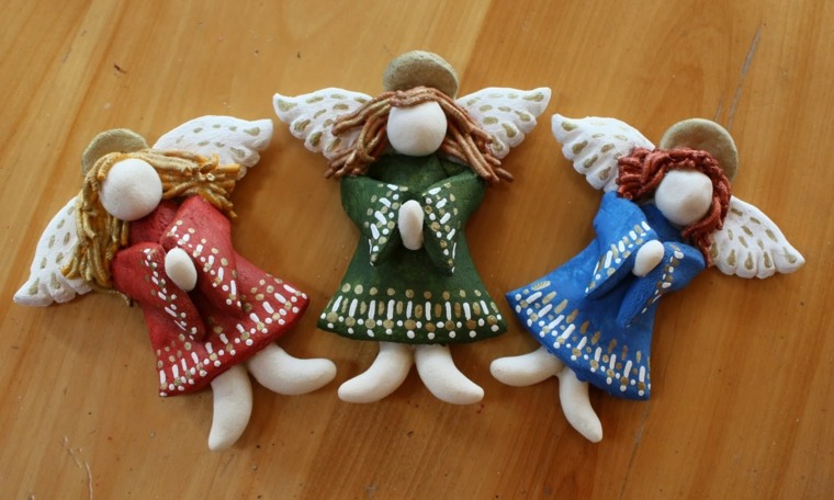 christmas decoration making idea angel salt paste modeling original