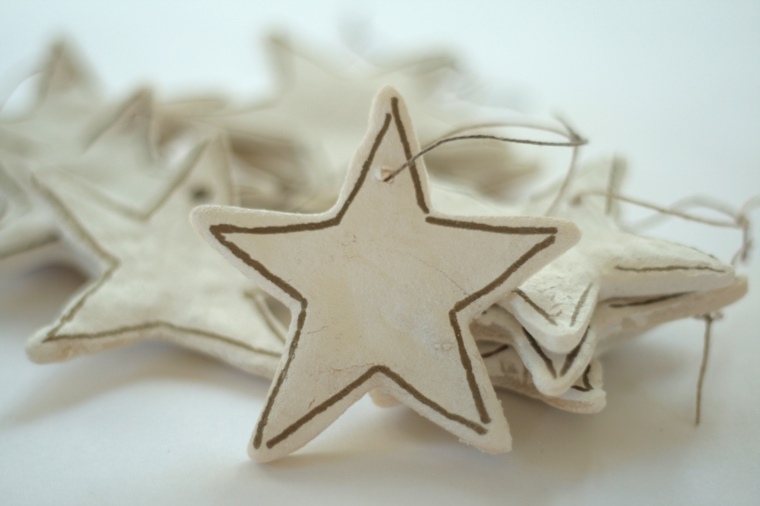 christmas decoration in salt paste original modeling star