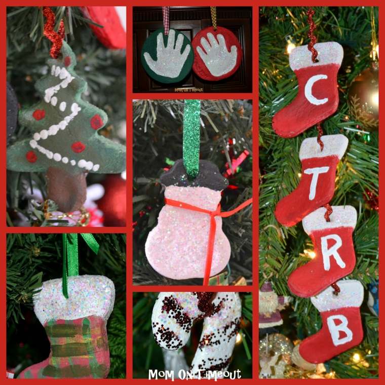 christmas decoration made of salt dough cheap idea making christmas original