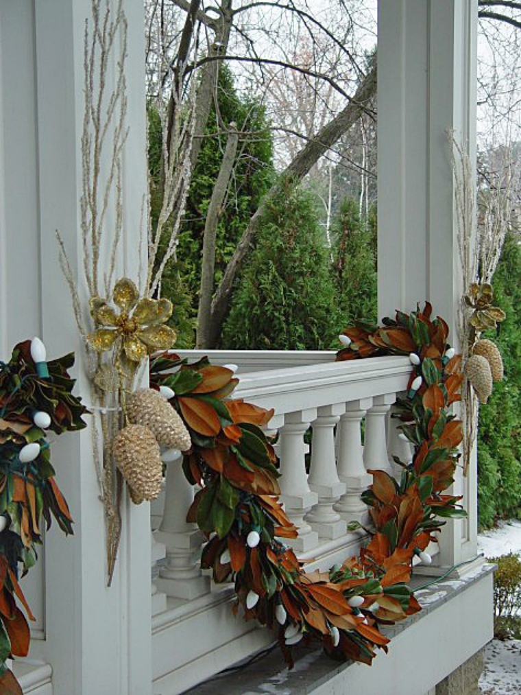 christmas decoration outdoors to make oneself garland