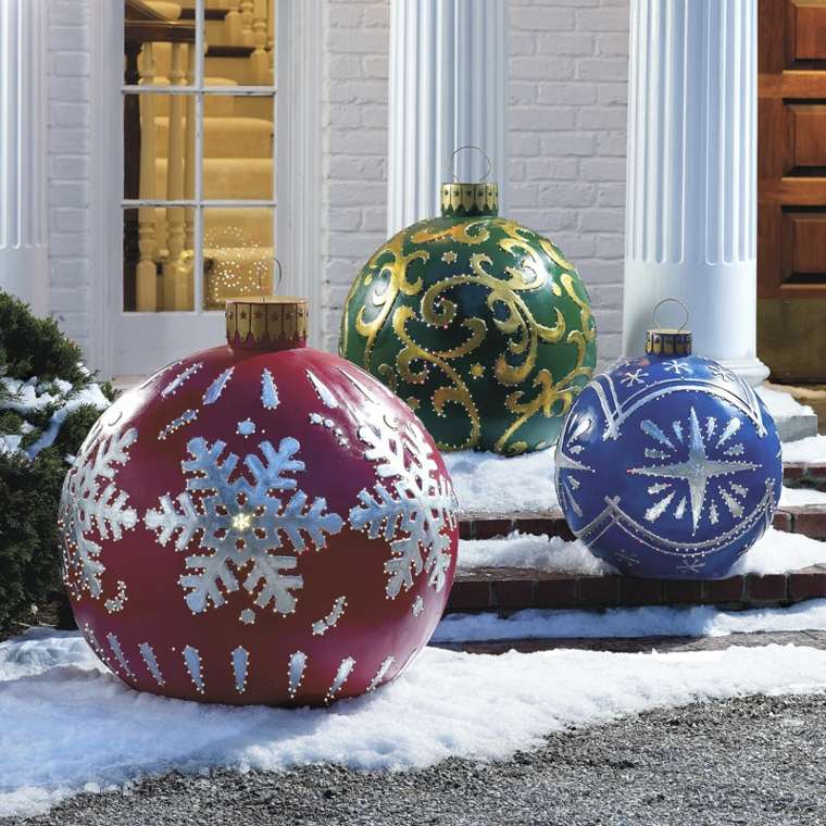 christmas decoration outdoor ball idea bright