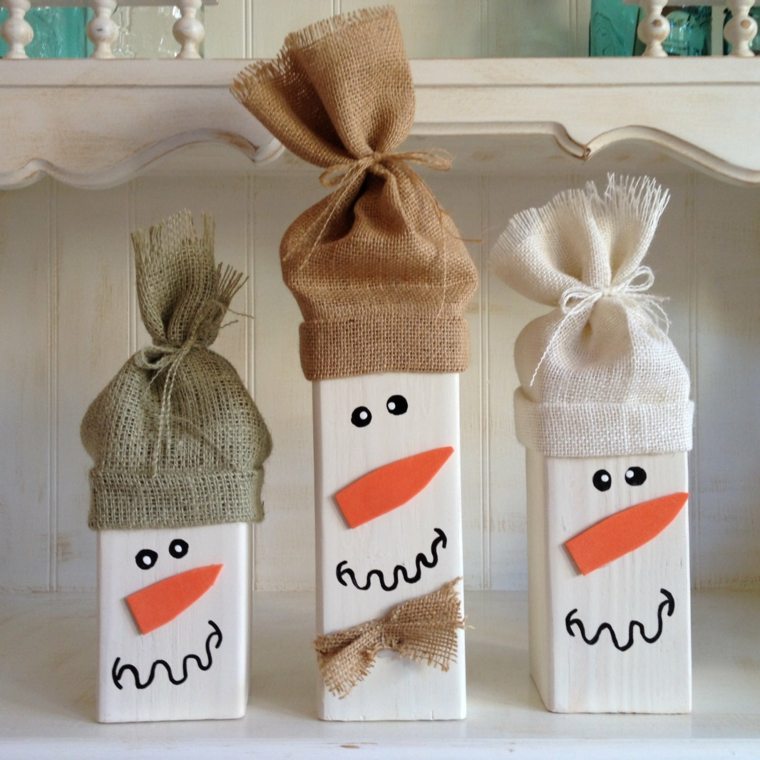 christmas decoration wooden idea snowman diy christmas easy