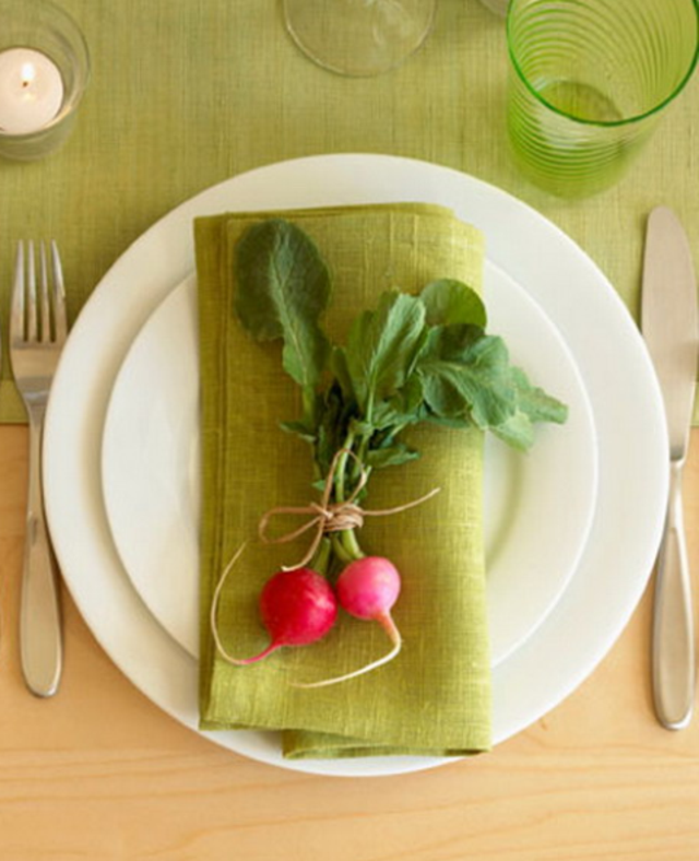 decoration table radish idea original plate spring