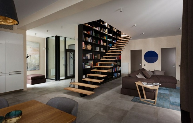 deco hallway bibliotek moderne design hus