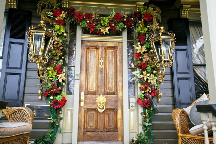 outdoor decoration Christmas door