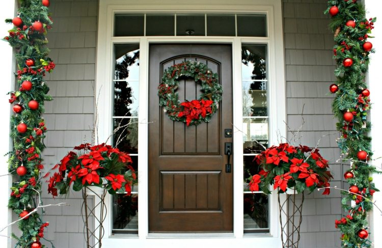 outdoor decoration Christmas door