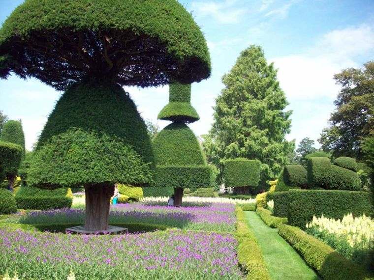 idea of ​​outdoor deco topiaries