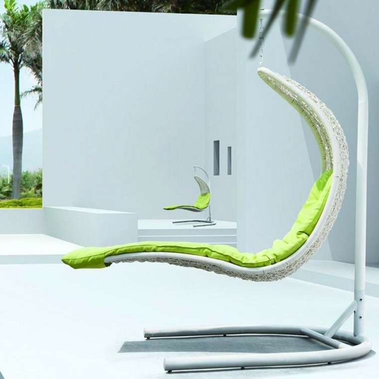 idea of ​​outdoor deco garden design armchairs