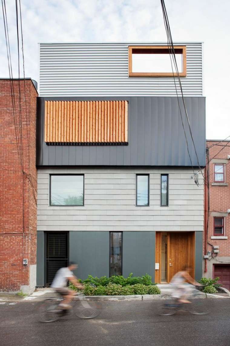 decoration facade gray house