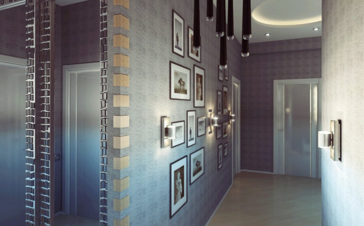 decoration feng shui hallway blue