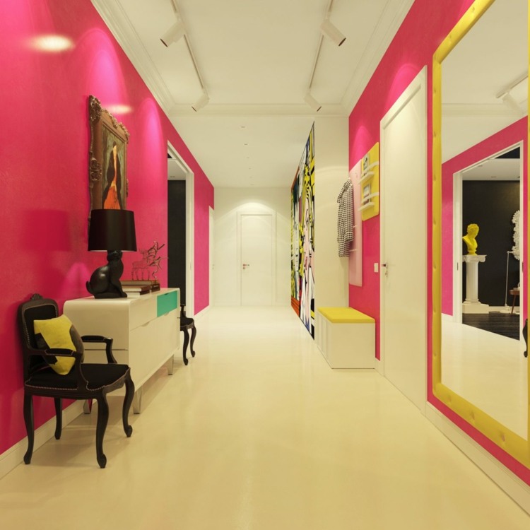 decoration feng shui corridor pink