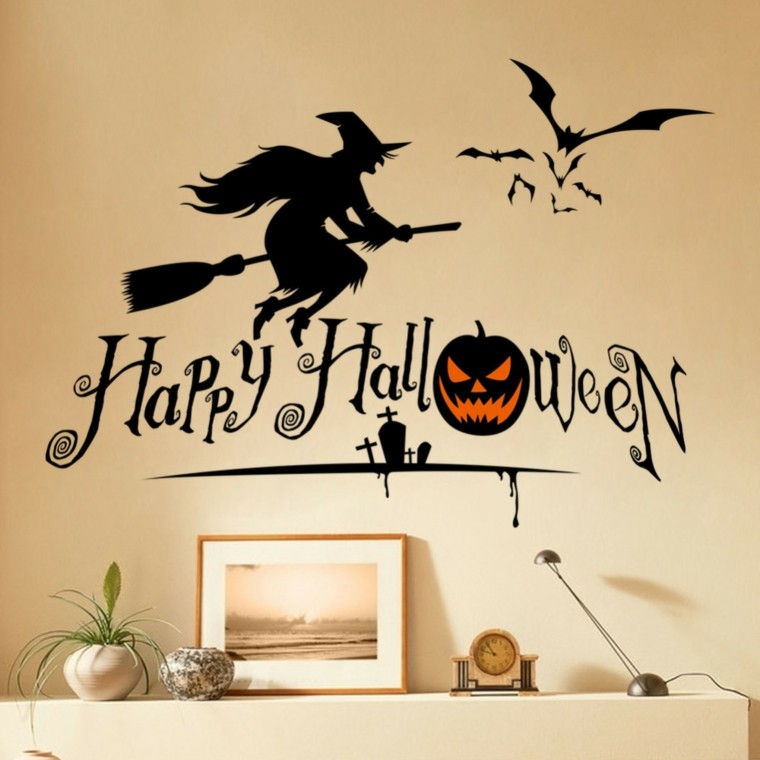 wall decoration halloween sticker house interior idea