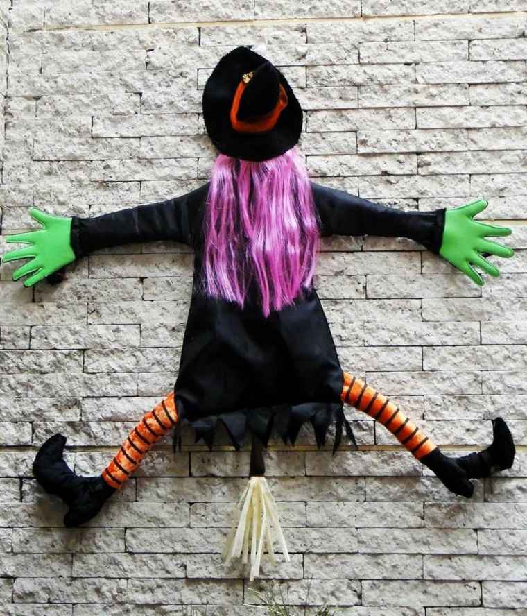 decoration halloween idea original witch wall