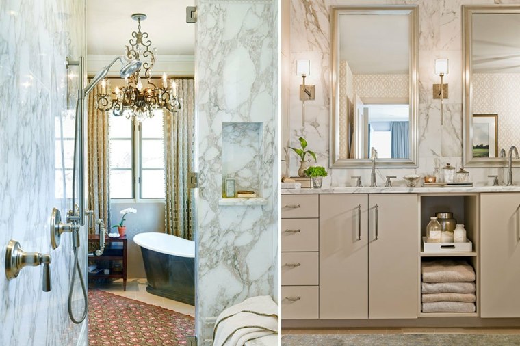 marble bathroom design and interiors