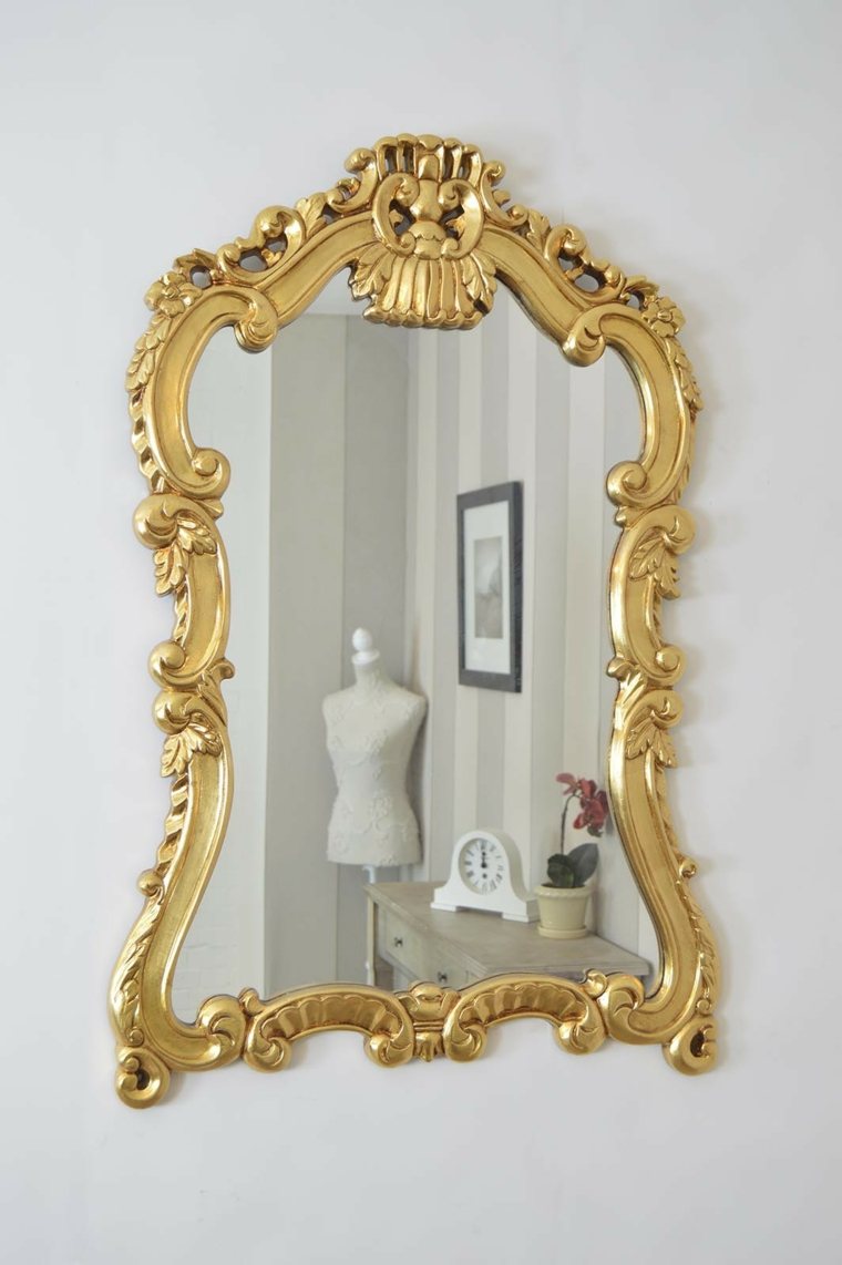 interior decoration home large golden mirror