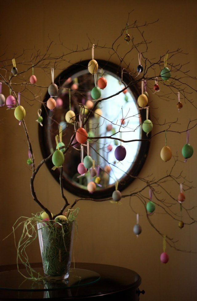 interior decoration small tree easter