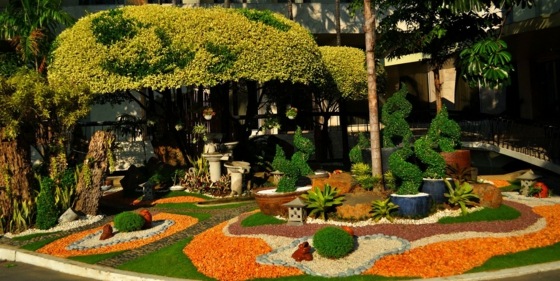 Japanese outdoor garden decoration