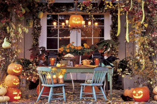 decoration garden halloween pumpkins