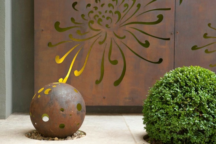 garden decoration idee corten