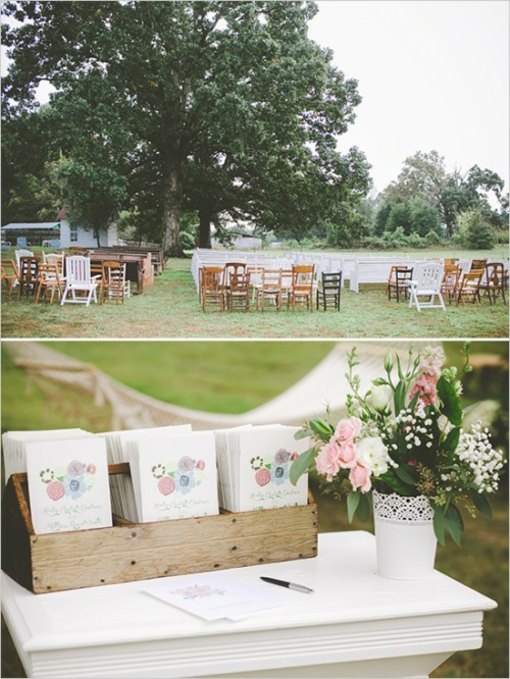 outdoor wedding garden decoration