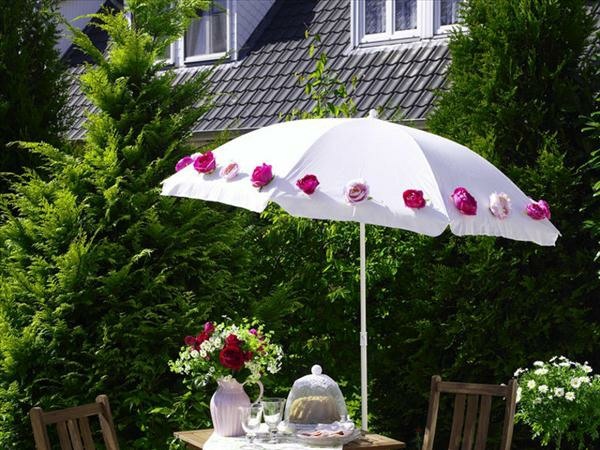 deco garden cheap parasol roses