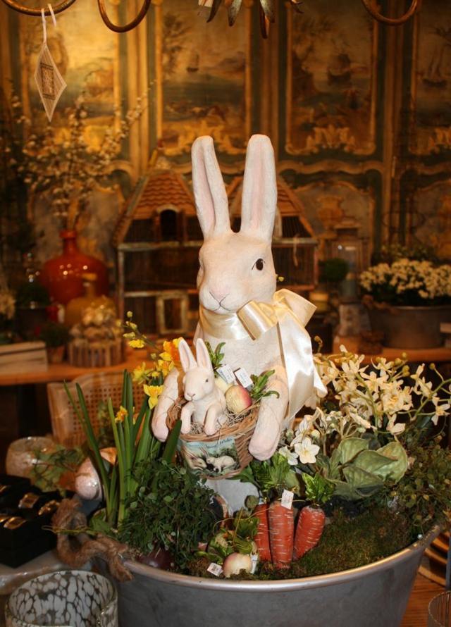 Easter rabbits decoration