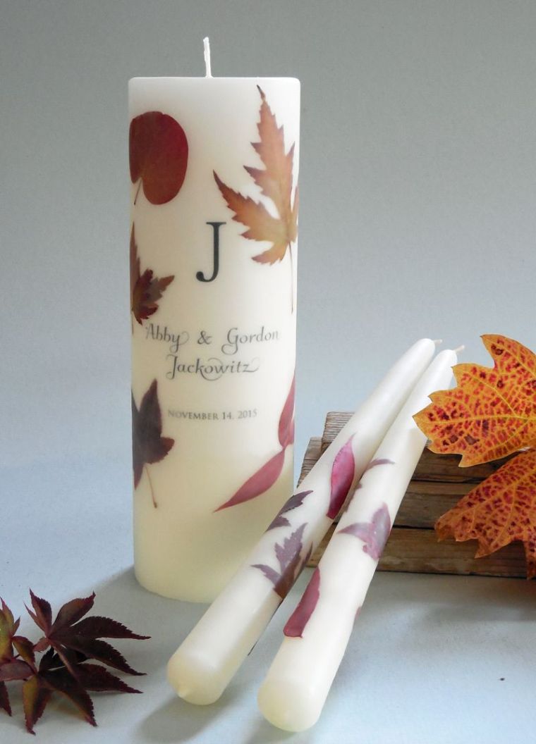 autumn decoration house candles