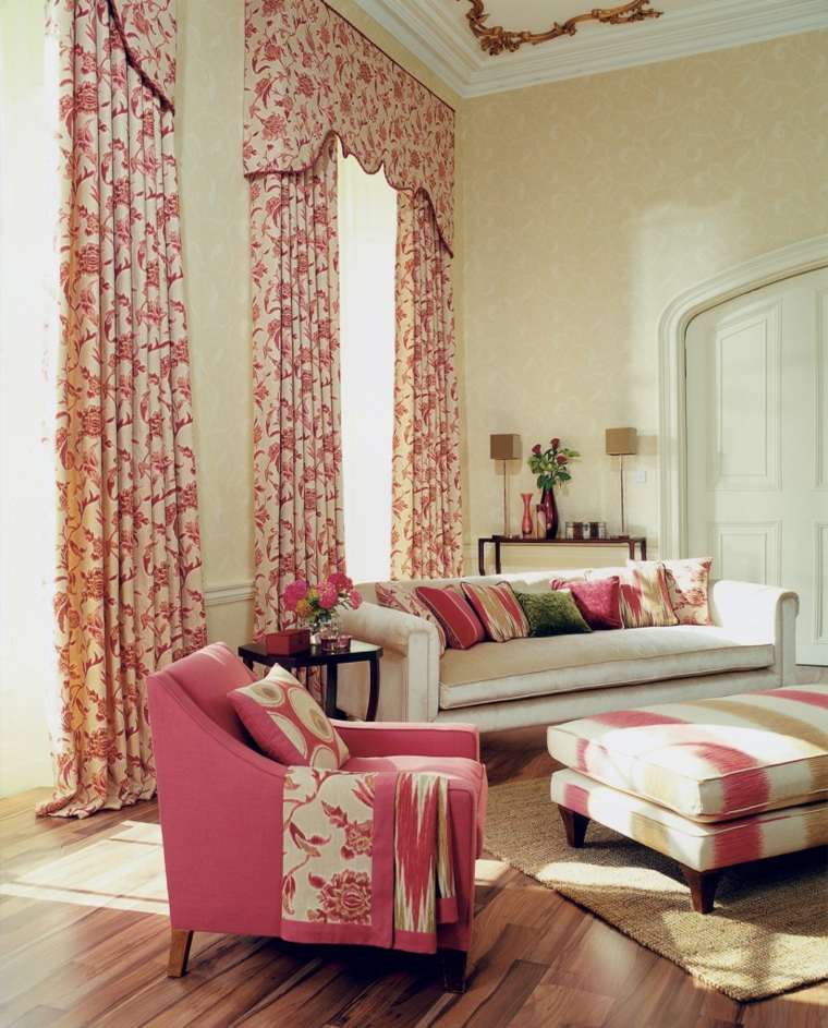 interior decoration living room idea curtains female