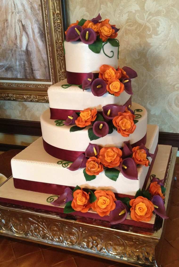 autumn wedding decoration cake