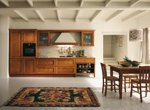 modern kitchen wood decoration