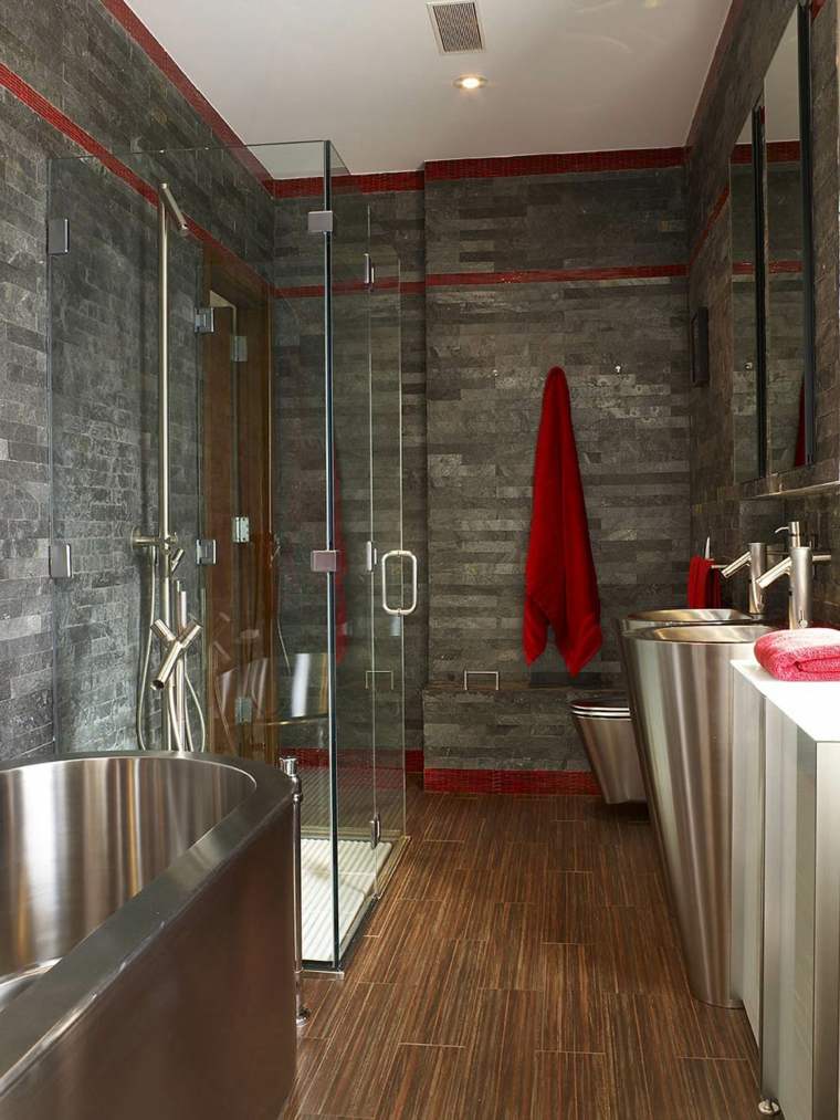 modern design slate bathrooms