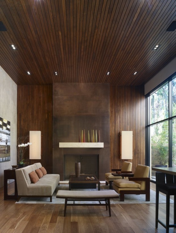 modern decoration living room wood