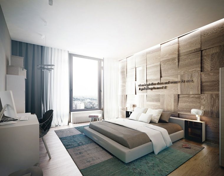 interior decoration wall wood bedroom