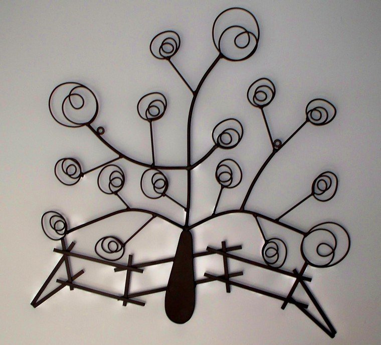 deco tree iron metal wall deco metal idea