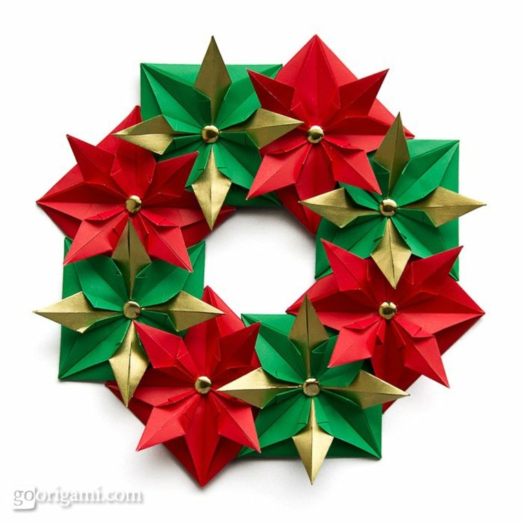 Christmas decoration child idea DIY crown origami child