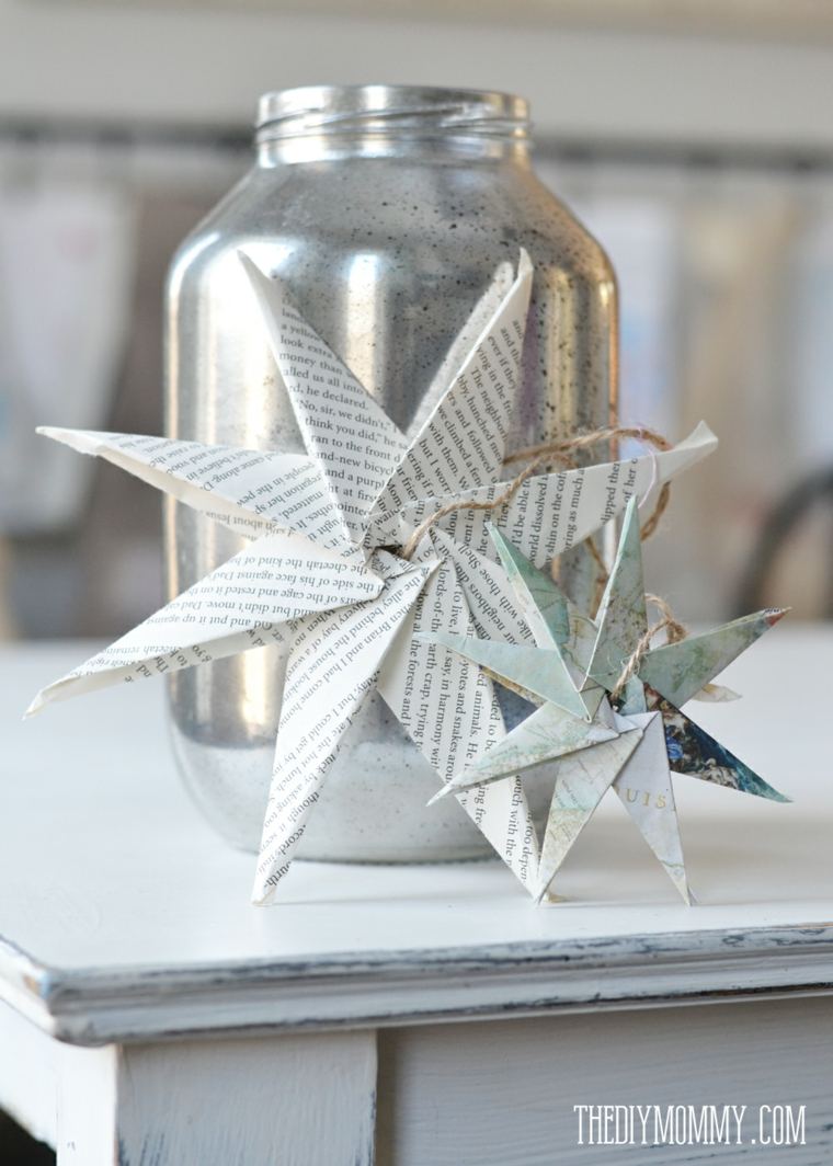 decoration christmas origami star original idea decoration child