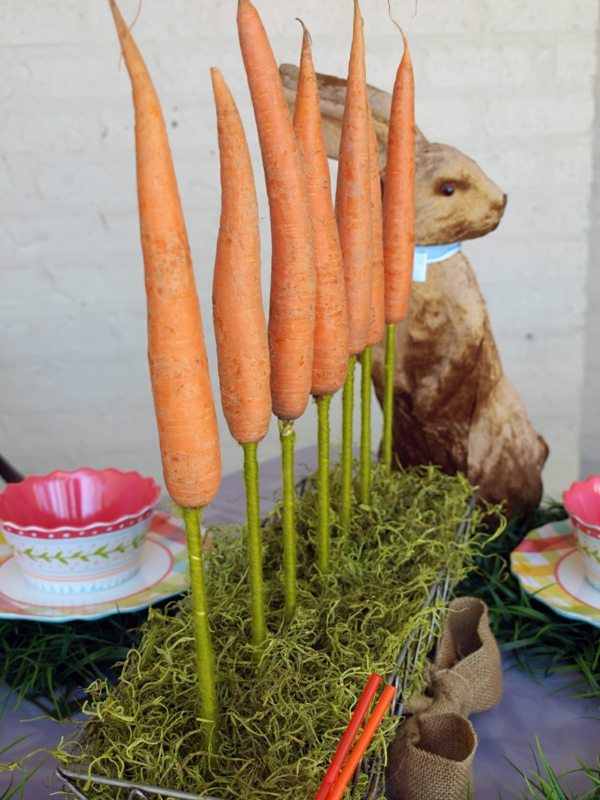 floral decoration Easter carrots