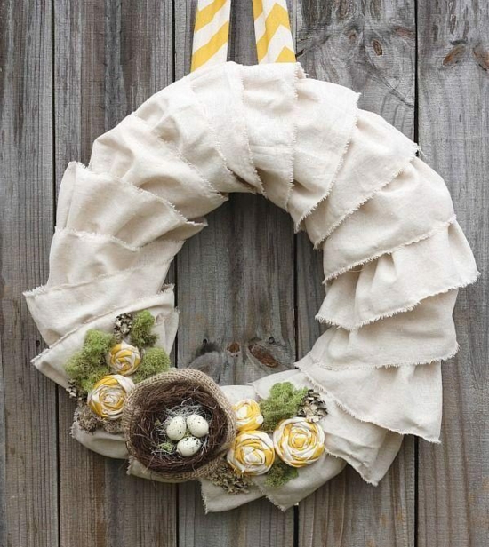 decoration door wreath fabric