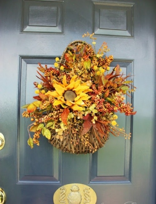 flowers door decoration