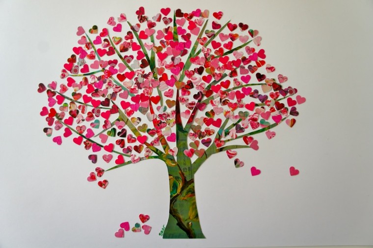 deco tree wall valentine day diy idea cheap