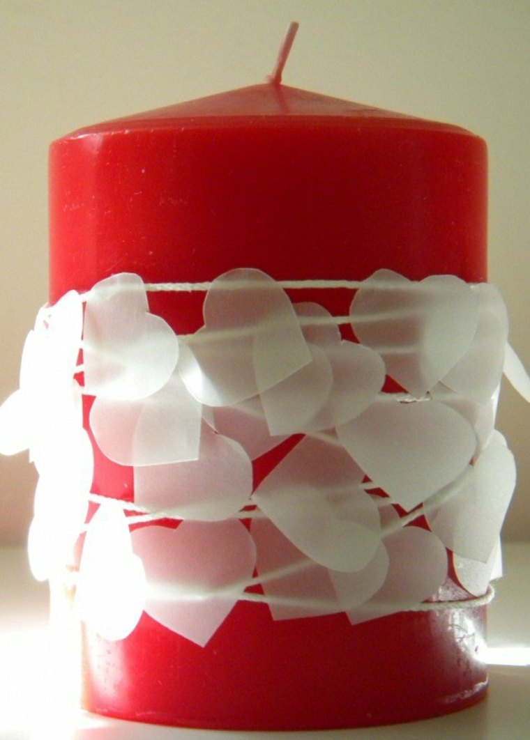 candle deco st valentine paper idea decoration romantic valentine's day